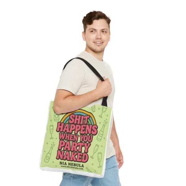 Sh*t Happens Party Tote Bag - Image 11