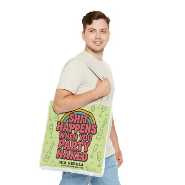 Sh*t Happens Party Tote Bag - Image 47